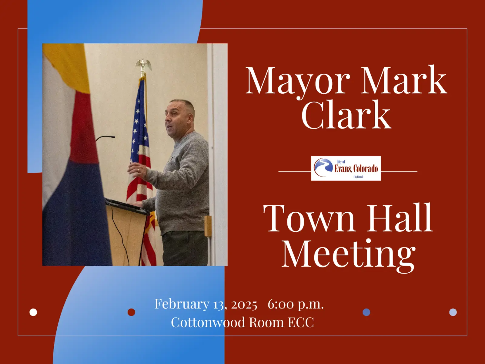 Mayor Clark to host townhall meeting on Feb. 13 | City of Evans